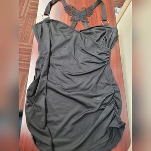 Black top with butterfly detail